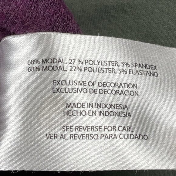 Orvis Sweatshirt Women’s M Cozy Soft Sweater Purple Green Modal Blend lot of 2 - Picture 4 of 10